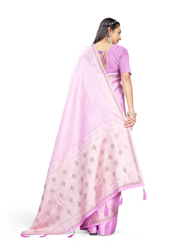 Lavender_Pure_Satin_Silk_And__Pure_Georgette_saree_For_Women