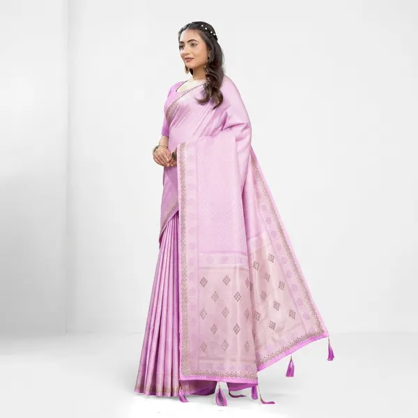 Lavender_Pure_Satin_Silk_And__Pure_Georgette_saree_For_Women