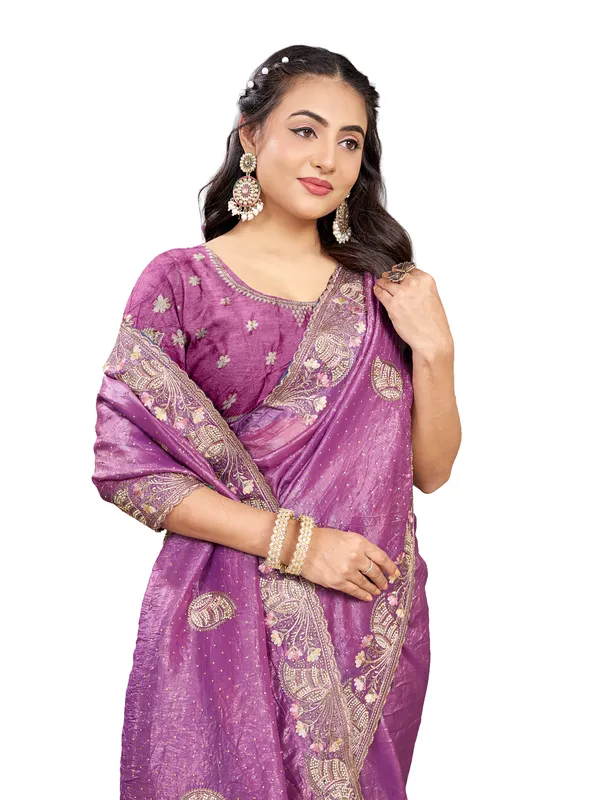 Pink_Pure_Cotton_Silk_And__Pure_Georgette_saree_For_Women