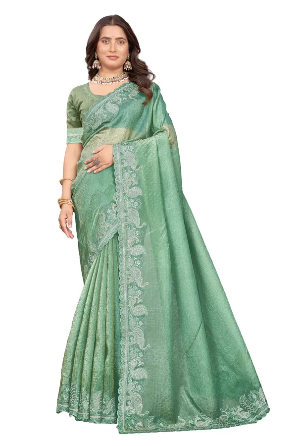 New_Trend_Embroderie_And_Daimond_Work_Saree