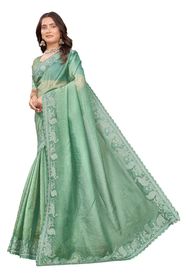 New_Trend_Embroderie_And_Daimond_Work_Saree