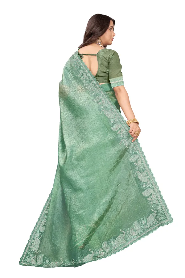 New_Trend_Embroderie_And_Daimond_Work_Saree