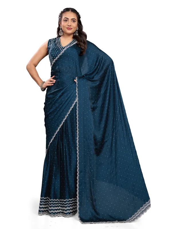 PURE_COTTON_SILK_LEHANGA_SAREE_WITH_DAIMOND_WORK_(_ZARKHAND_WORK)_WITH_STICH_BLOUSE