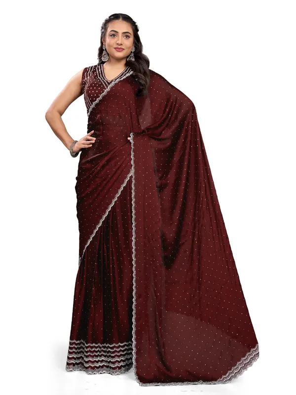 PURE_COTTON_SILK_LEHANGA_SAREE_WITH_DAIMOND_WORK_(_ZARKHAND_WORK)_WITH_STICH_BLOUSE