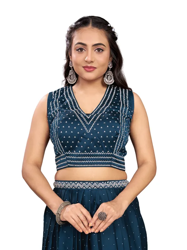 PURE_COTTON_SILK_LEHANGA_SAREE_WITH_DAIMOND_WORK_(_ZARKHAND_WORK)_WITH_STICH_BLOUSE
