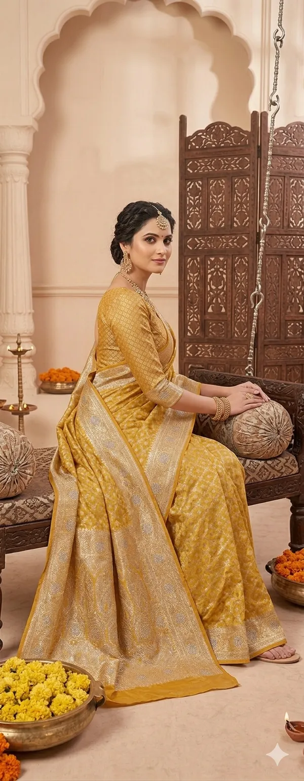 PURE_SATIN_SILK_&_HAVY_DAIMOND_(_ZARKHAND_WORK)_SAREE