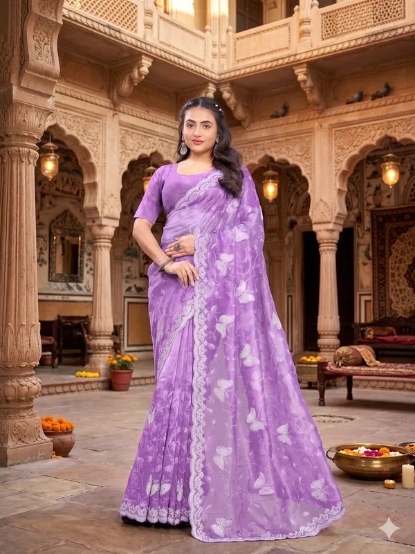 Lavender_Mussam_And__Pure_Georgette_saree_For_Women