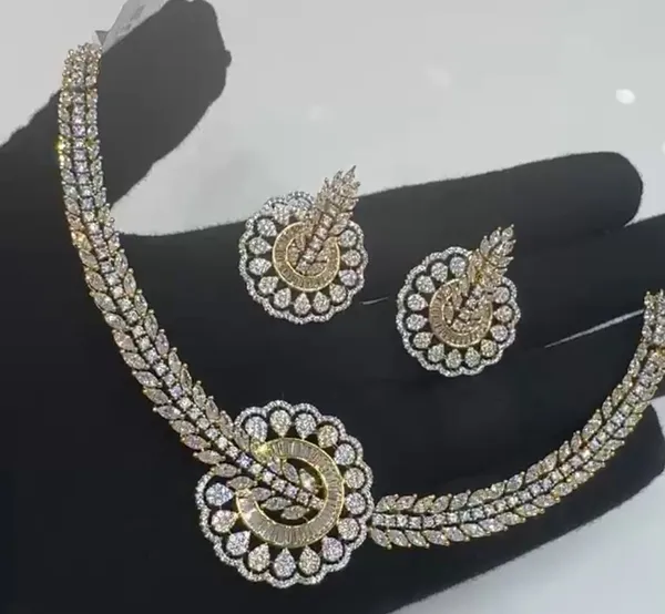 Silver_Tone_American_Diamond_Necklace_Set_For_Women
