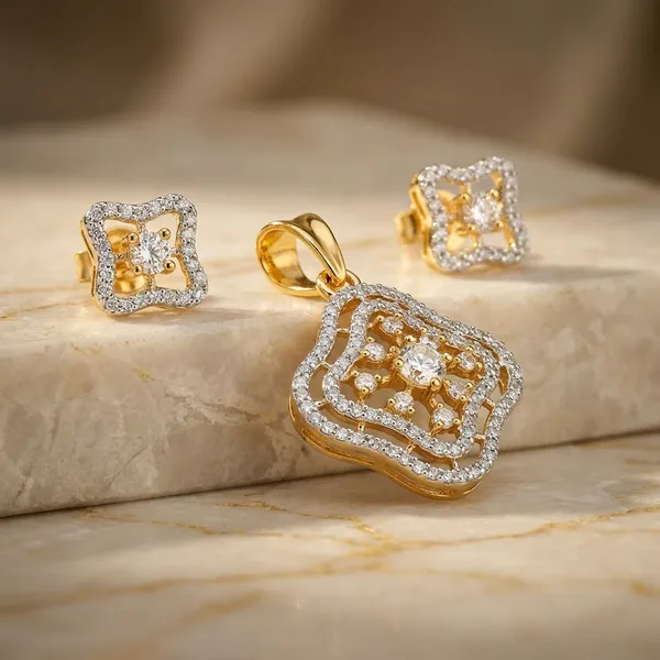 Gold_Tone_Earrings_With_Embellished_Brooch_Set