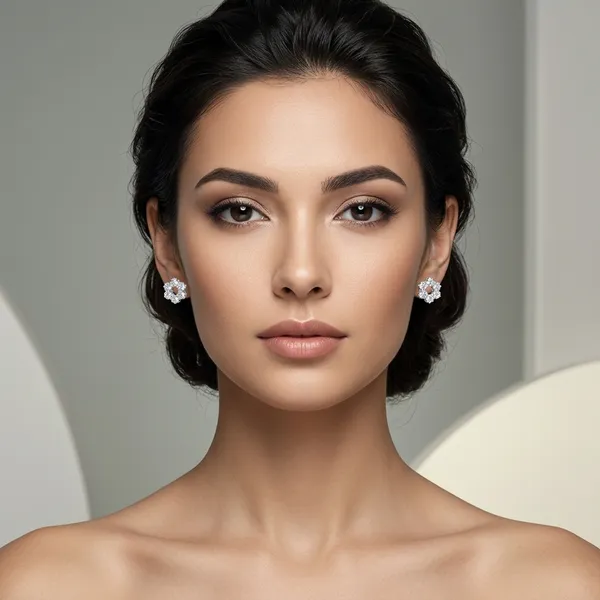 Clear_Crystal_Flower_Stud_Earrings_For_Women