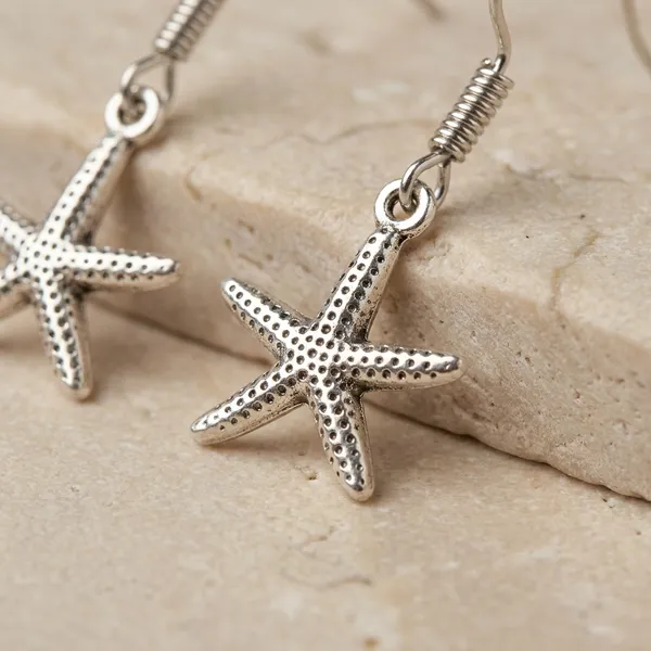Silver_Starfish_Dangle_Earrings_For_Women