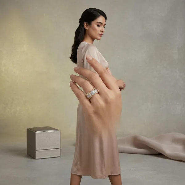 Gold_Plated_American_Diamond_Engagement_Ring_For_Women