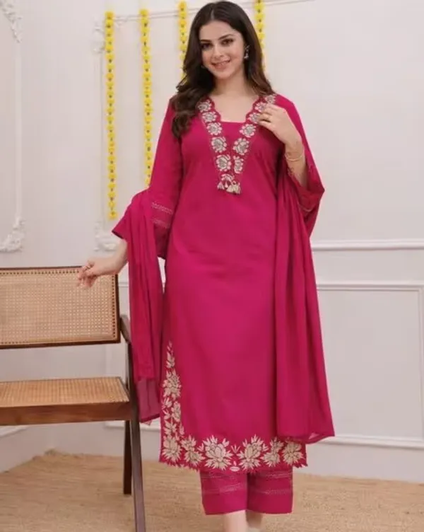 Pink_Cotton_Floral_Embroidered_Kurta_Set_With_Dupatta_For_Women