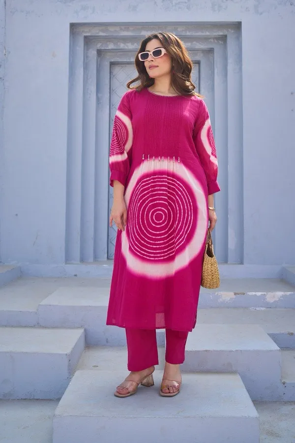 Pink_Cotton_Tie_Dye_Straight_Kurta_Set_For_Women