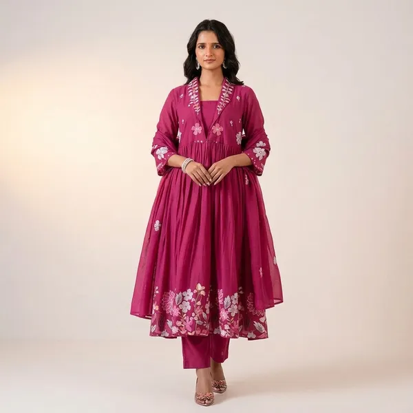 Magenta_Cotton_Floral_Embroidered_Anarkali_Suit_For_Women