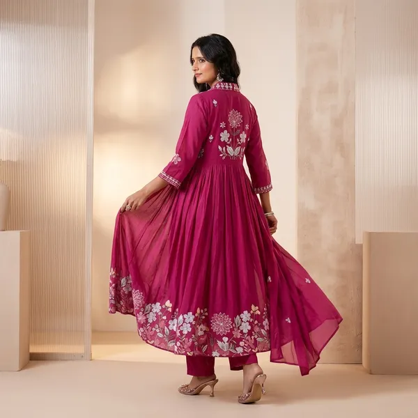 Magenta_Cotton_Floral_Embroidered_Anarkali_Suit_For_Women