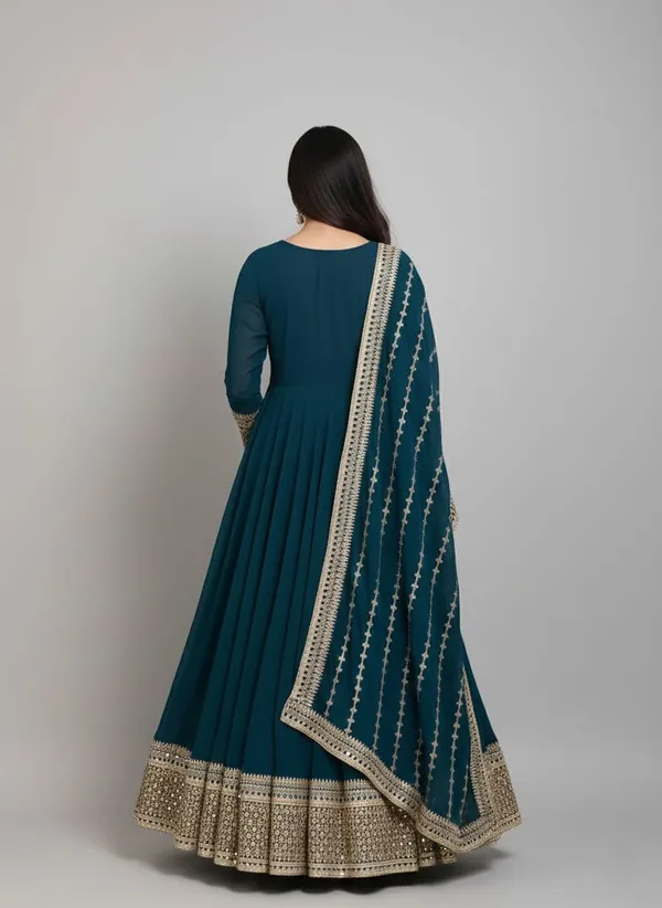 Dark_Green_Premium_Georgette_Anarkali_Gown_For_Women