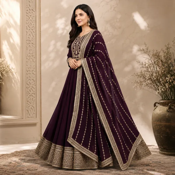 Purple_Premium_Georgette_Anarkali_Gown_For_Women