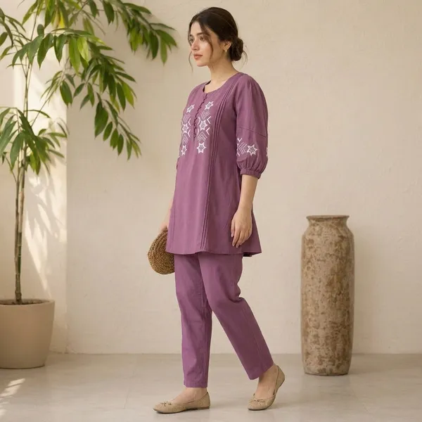 Purple_Premium_Cotton_Night_Suit_Set_For_Women