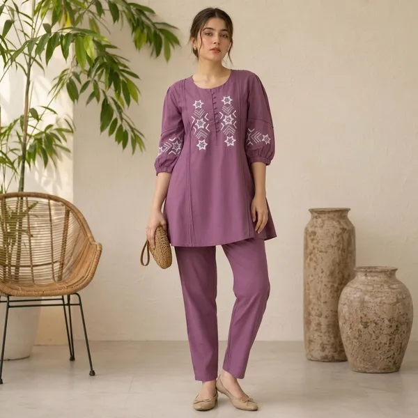 Purple_Premium_Cotton_Night_Suit_Set_For_Women