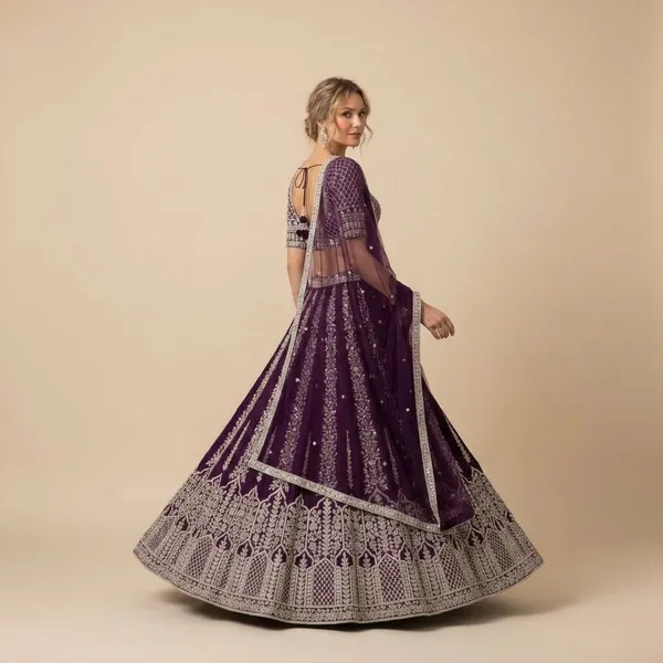 Purple_And_Wine_Premium_Georgette_Unstitched_Lehenga_Choli_For_Women