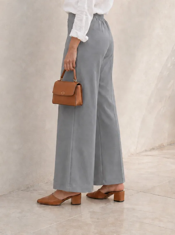 Zenavro_Women_Regular_Fit_Grey_Viscose_Rayon_Trousers_|_Straight_Fit_High_Waist_Stretchable_Pants