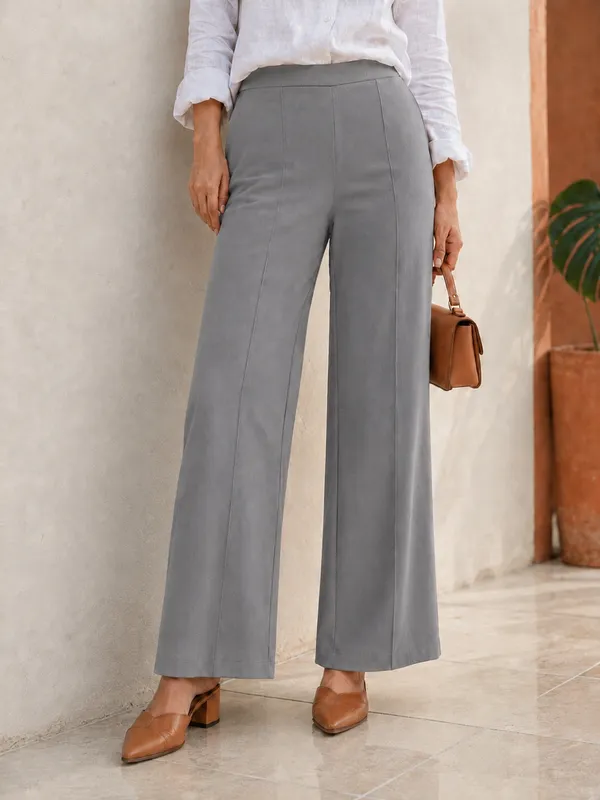 Zenavro_Women_Regular_Fit_Grey_Viscose_Rayon_Trousers_|_Straight_Fit_High_Waist_Stretchable_Pants