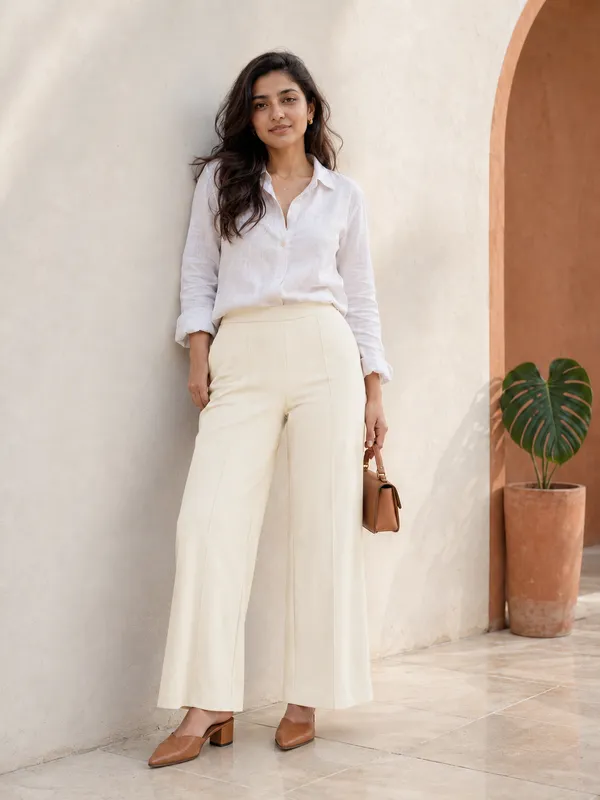 Zenavro_Women_Regular_Fit_Off_White_Viscose_Rayon_Trousers_|_Straight_Fit_High_Waist_Stretchable_Pants