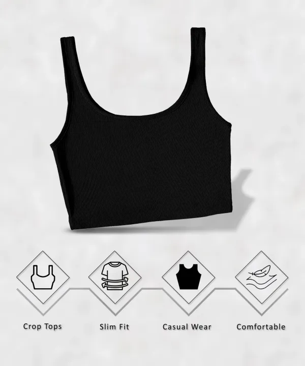 Zenavro_Women's_Black_Ribbed_Crop_Tank_Top_|_Sleeveless_Round_Neck_Stretch_Crop_Top_|_Casual_Solid_Fitted_Summer_Top_for_Women_&_Girls