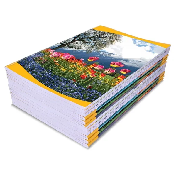 A4_Single_Line_Ruled_Notebook_200_Pages_Pack_Of_12_With_5_Ballpens