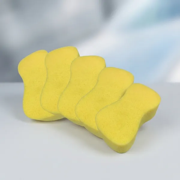 Yellow_Bone_Shaped_Car_Washing_Sponges_Foam_Pack_of_5