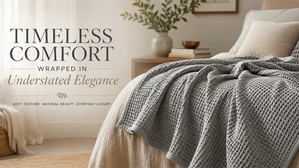 Grey_Cotton_Waffle_Drying_Towel_(pack_of_10)_size_51*80cm_400gsm