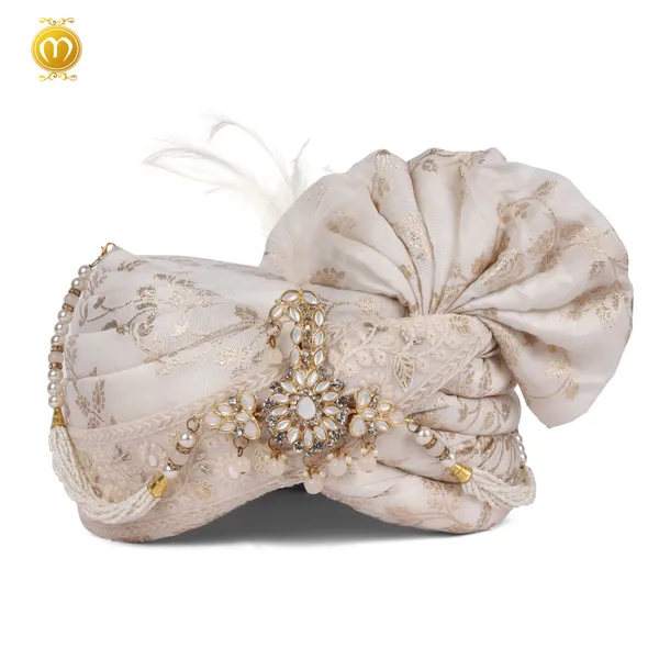 Pagdi_Dupatta_Chanderi_Groom_Wedding_Turban_Set_For_Men
