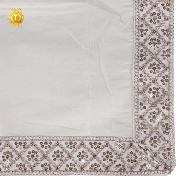 Pagdi_Dupatta_White_Soft_Silk_Pearl_Stone_Embellished_Wedding_Turban_For_Men