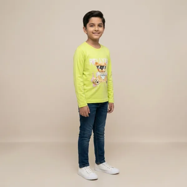 Neon_Green_Cotton_Graphic_Print_Full_Sleeve_Dtf_Print_T_Shirt_For_Boys