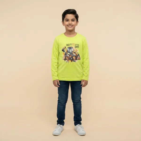 Neon_Green_Cotton_Full_Sleeve_Graphic_Print_T_Shirt_For_Boys