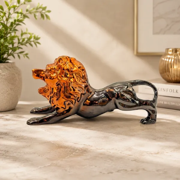 Brown_And_Black_Majestic_Pose_Lion_Showpiece_Figurine