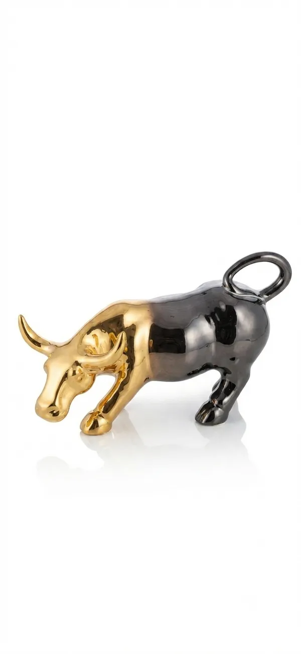 Golden_And_Black_Bull_Satue_Figurine