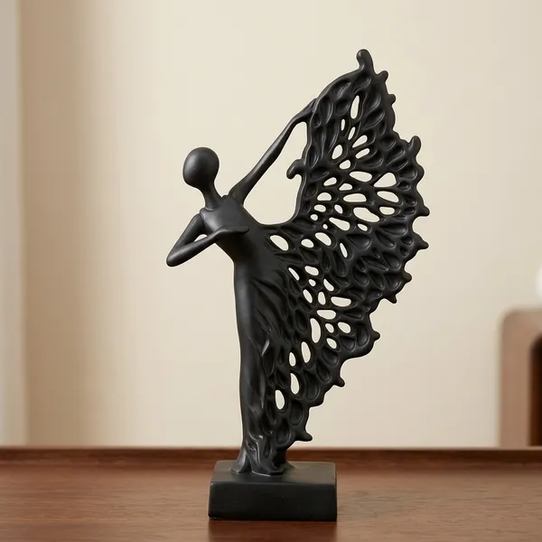 Black_Abstract_Danching_Lady_Sculture_Figurine