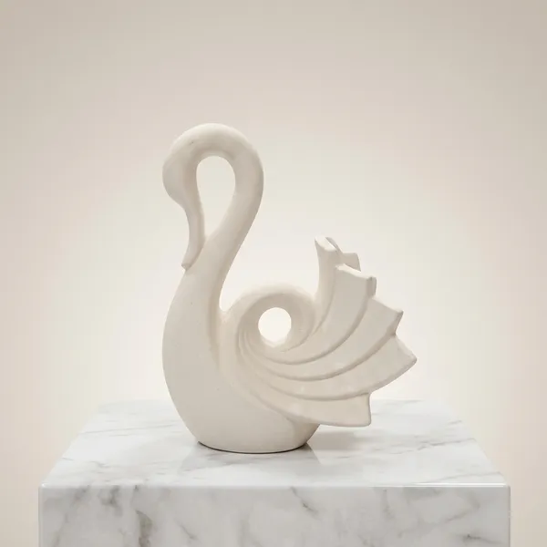 Beige_Stone_Abstract_Swan_Figurine