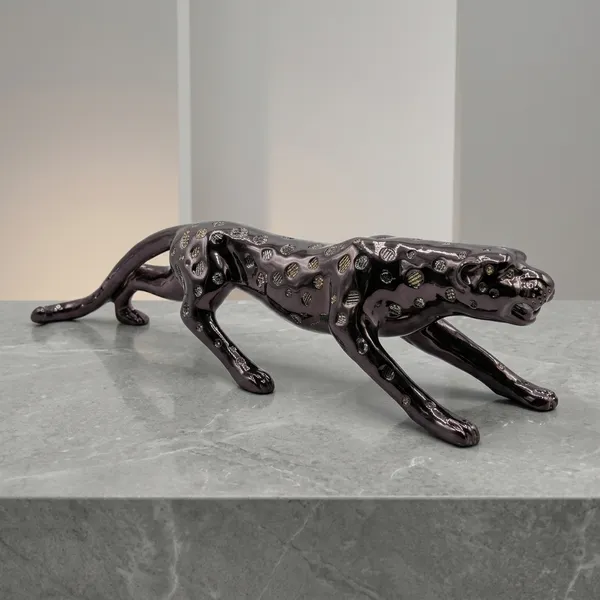 Black__Leopard_Panther_Showpiece_Figurine