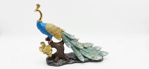 Multicolor_Polyresin_Peacock_Statue_Figurine