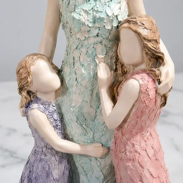 Mint_Green_And_Grey__Multicolour_Polyresin_Trio_Lady_Dress_Figurine_Set