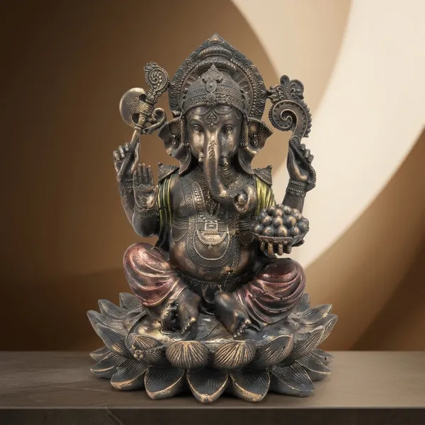 Dark_Brown_Lord_Ganesh_Sitting_On_Lotus_Figurine_Statue