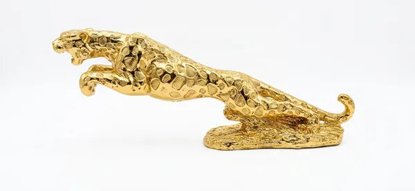 Golden_Polyresin_Metallic_Finish_Jaguar_Figurine