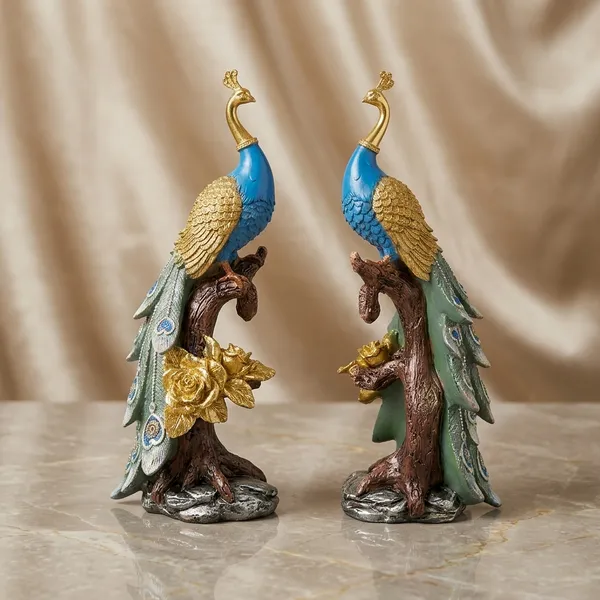 Blue_And_Golden_Polyresin_Peacock_Statue_Figurine
