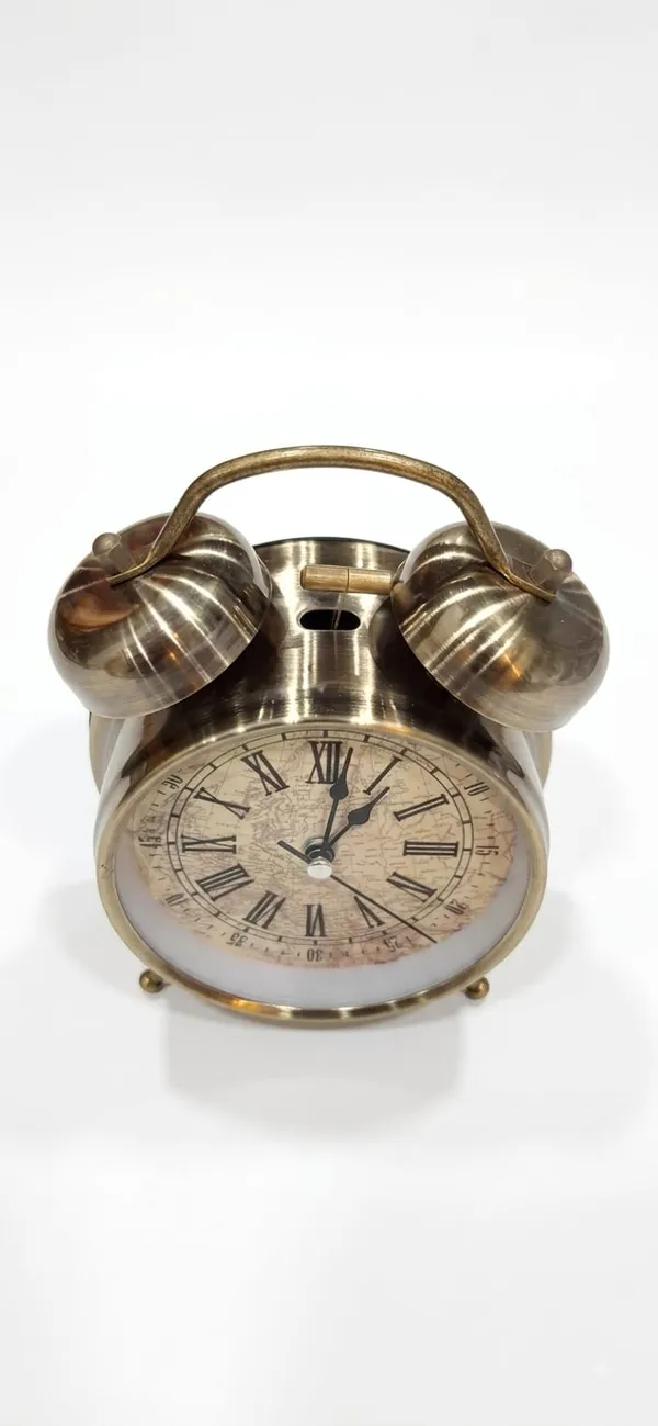 Copper_Metal_Golden_Brown_Vintage_Twin_Bell_Roman_Numeral_Alarm_Clock
