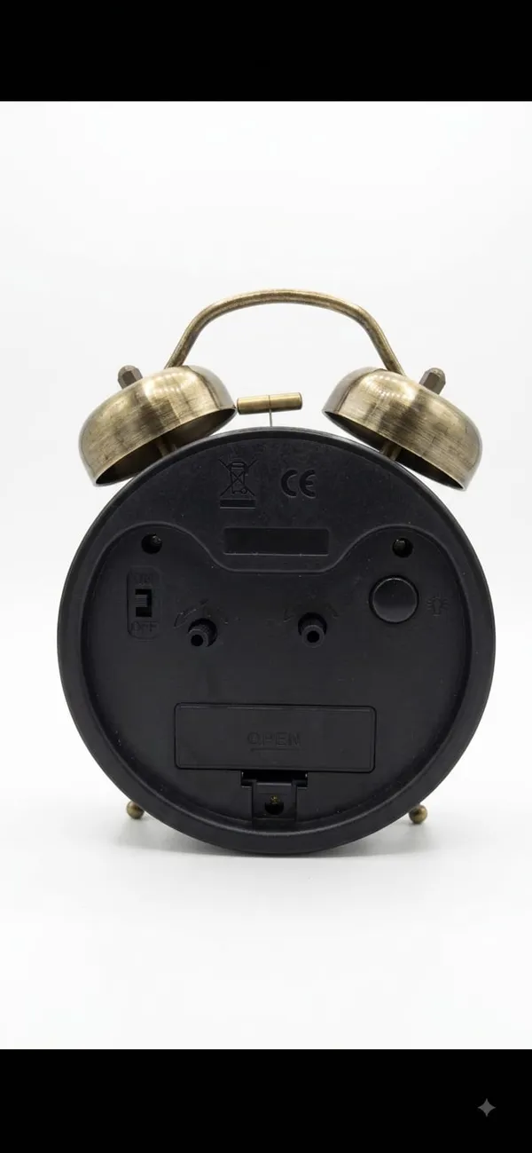 Copper_Metal_Golden_Brown_Vintage_Twin_Bell_Roman_Numeral_Alarm_Clock