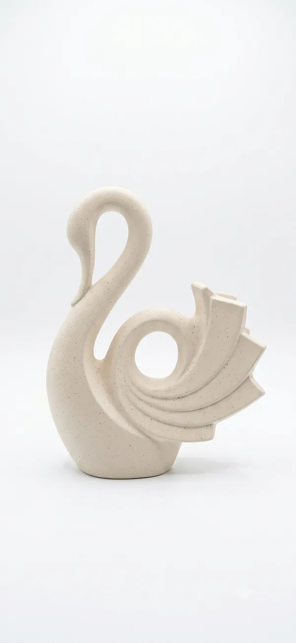 Beige_Stone_Abstract_Swan_Figurine
