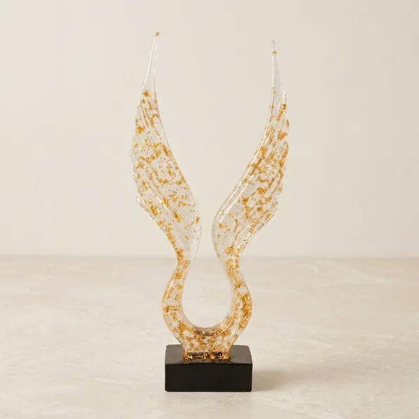Golden_And_Black_Wings_Flying_Crystal_Tropy_Satue